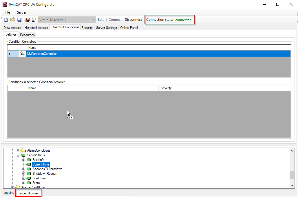 Configuring Alarms and Conditions 2: