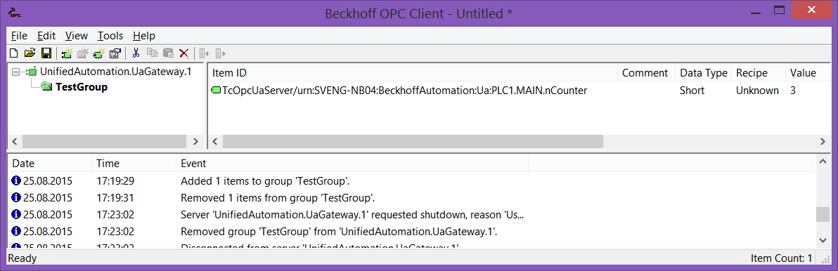 Migration of TF6120 1: