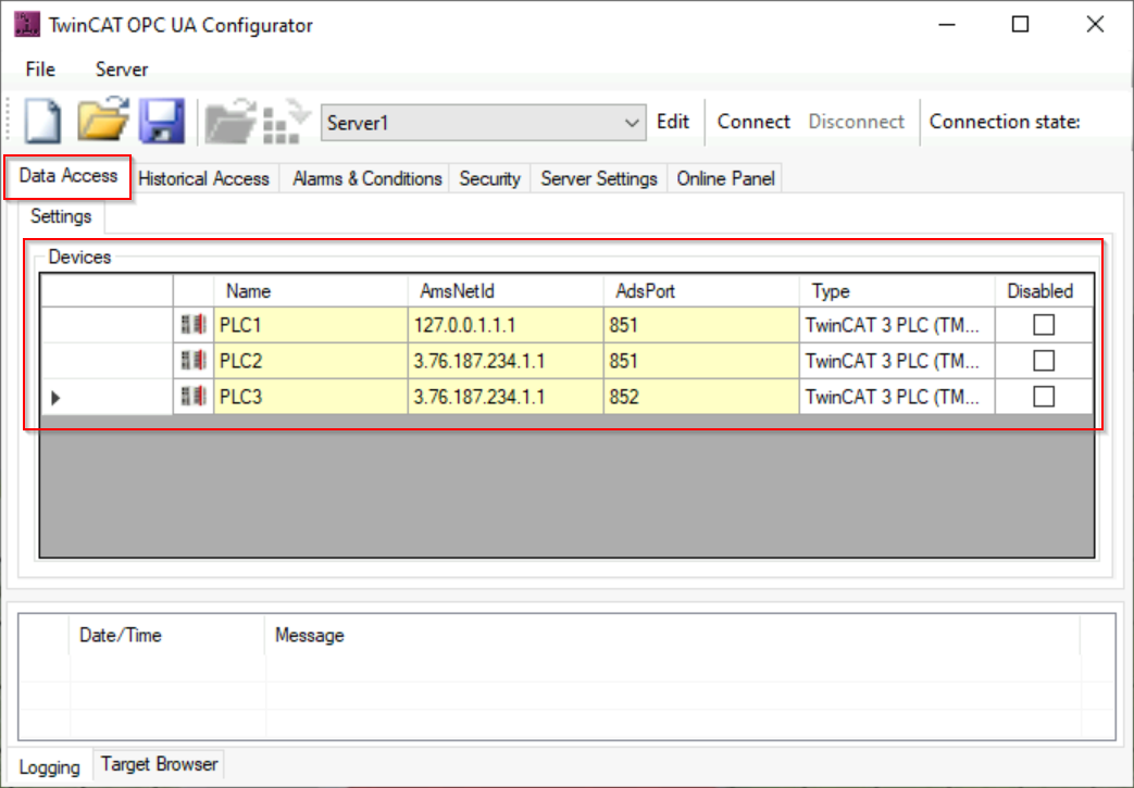 Connection with the runtime 2: