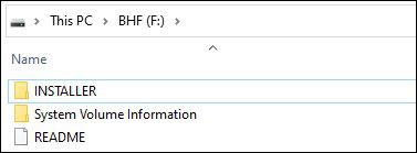 Partitions and folder structure 1: