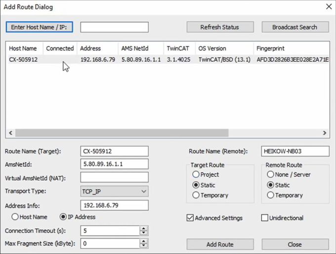 Determining the IP address 1: