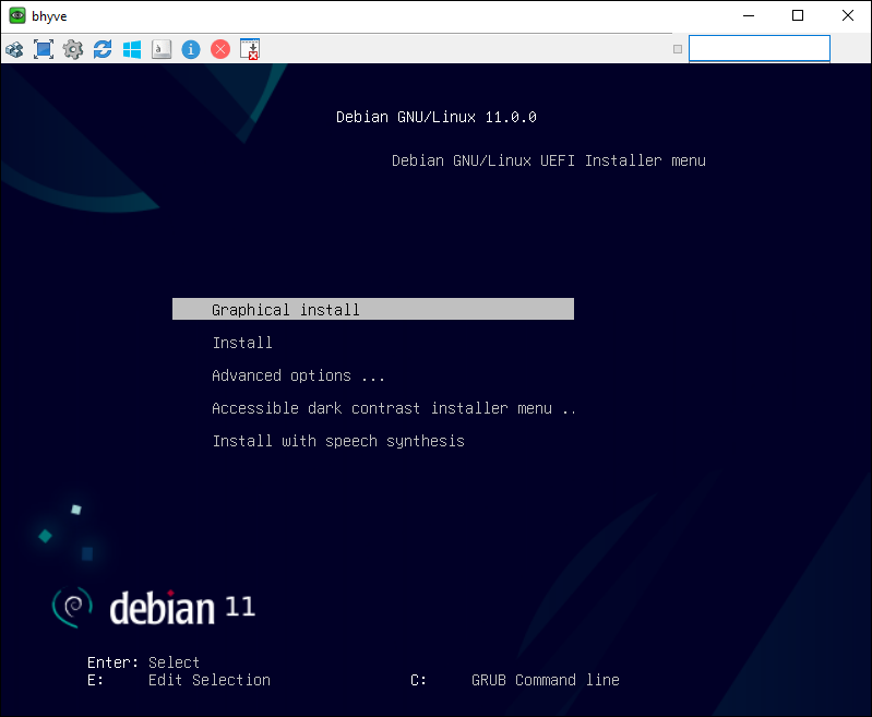 Installing a guest operating system using Debian Linux as an example