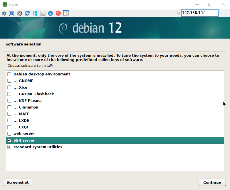 Installing Debian Linux as a guest operating system 4: